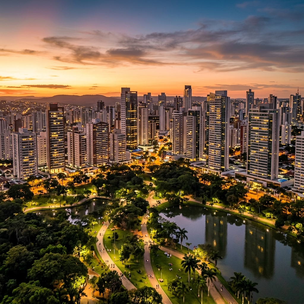 Panorama moderne de Goiânia Brésil